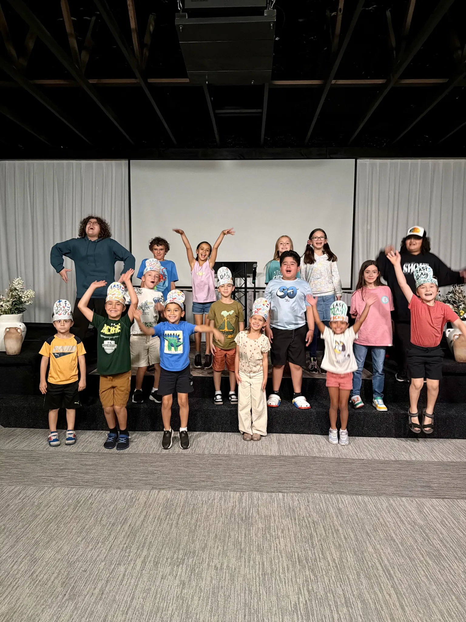 ROC Academy students celebrating together on the last day of the school year
